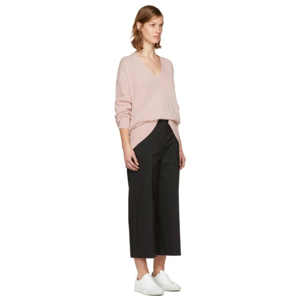 rag & bone Ace Cashmere V-Neck Sweater in Pink - sz M - Picture 4 of 13
